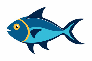 Fototapeta premium Creative vector design of sunfish fish on a white background
