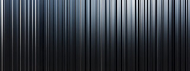 Obraz premium Black corrugated metal texture. Wall wooden vertical panels. Dark steel roof sheet. Wood siding for construction. 