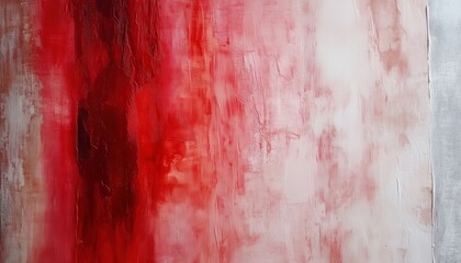 Abstract red watercolor ombre artwork for modern interiors