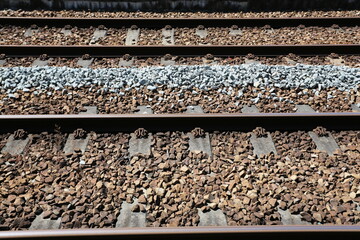 Rails et ballast