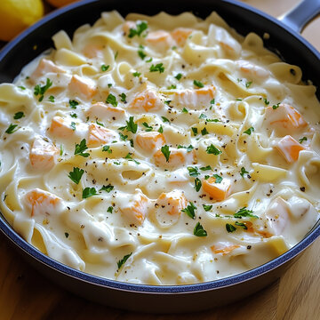 lobster nuddles on a plate