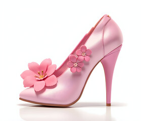 Different stylish high heeled shoes