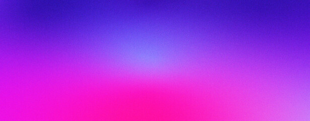 Glowing grainy banner background indigo and pink red color gradient abstract poster header cover backdrop design, glowing noise texture effect, vibrant color gradient noisy grain texture