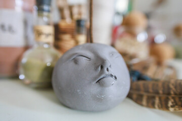 Closeup view of beautiful incense burner.