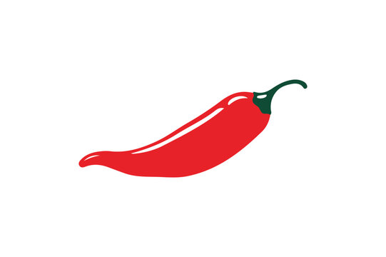 Spicy Chili Pepper Vector Illustration, High-Quality Hot Pepper Graphic for Food and Spice Designs, Adobe Illustrator Artwork