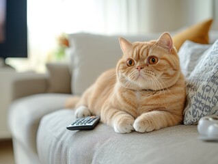 cat on the couch