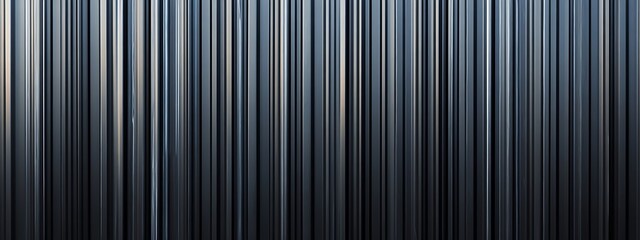 Obraz premium Black corrugated metal texture. Wall wooden vertical panels. Dark steel roof sheet. Wood siding for construction. 