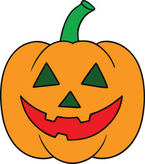 Cute Pumpkin Character Vector Art Perfect for Halloween Themes

