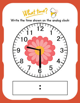 time worksheets for kids