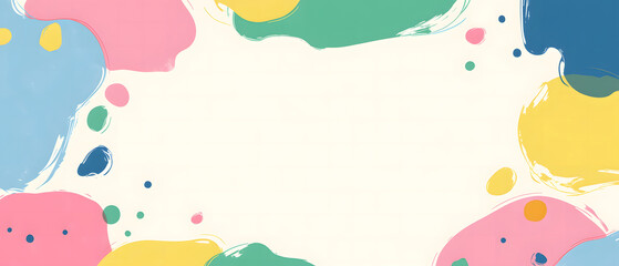 Fototapeta premium Vibrant Color Splashes on White Background - Abstract Art Concept