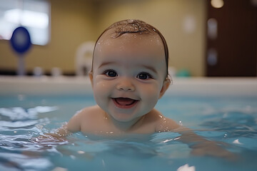 Swimming lessons for newborns focus on gentle water introduction, promoting early water comfort and building trust between baby and parent.