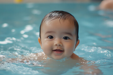 Swimming lessons for newborns focus on gentle water introduction, promoting early water comfort and building trust between baby and parent.