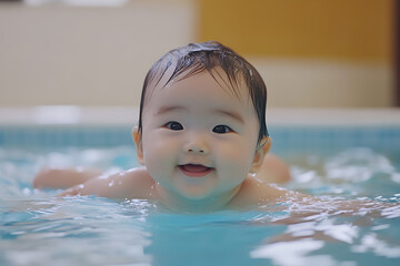 Swimming lessons for newborns focus on gentle water introduction, promoting early water comfort and building trust between baby and parent.