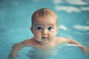 Swimming lessons for newborns focus on gentle water introduction, promoting early water comfort and building trust between baby and parent.