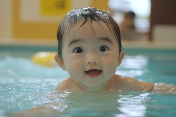 Swimming lessons for newborns focus on gentle water introduction, promoting early water comfort and building trust between baby and parent.
