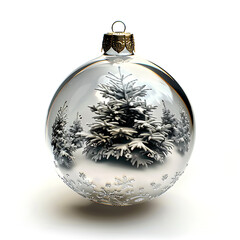 Christmas decorations isolated on a white background. 3d render.