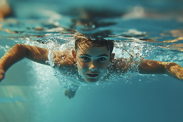 Swimming is a physical activity that enhances body strength, improves cardiovascular health, and promotes overall fitness and well-being.