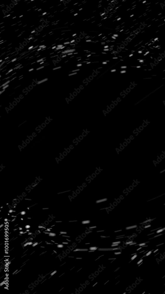 Sticker abstract fast flight of stars in outer space crossing black wormhole, seamless loop. animation. cosm