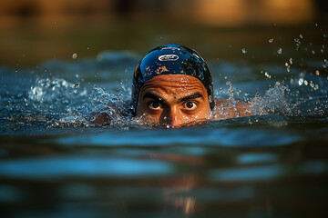 Swimming is a physical activity that enhances body strength, improves cardiovascular health, and promotes overall fitness and well-being.