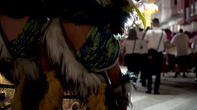 Moors and Christians Parade, detail of the beautiful costumes