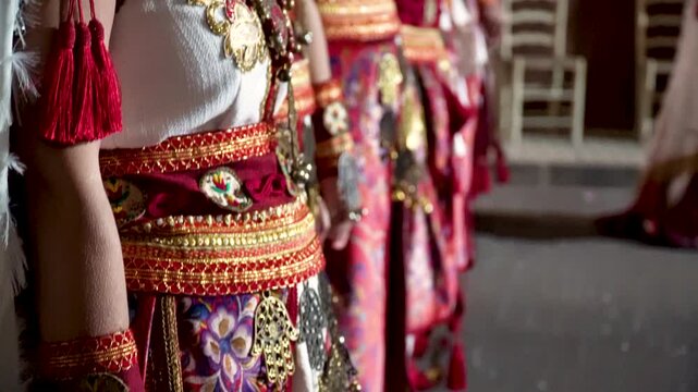 Moors and Christians Parade, detail of the beautiful costumes