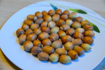 Hazelnuts have a pleasantly sweet taste and come from the hazel tree.