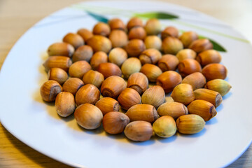 Hazelnuts have a pleasantly sweet taste and come from the hazel tree.