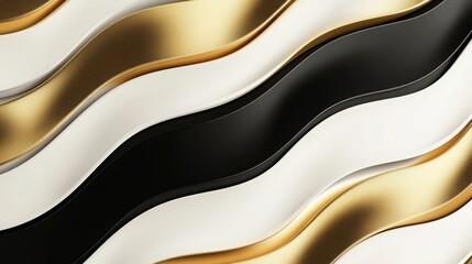 Premium stripe cover design with metallic gloss patterns in gold and white for luxury business brochures and invitations. -