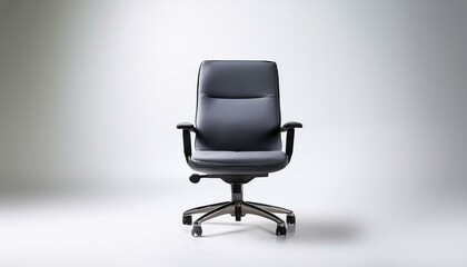 office chair with a sleek design, placed on a white background