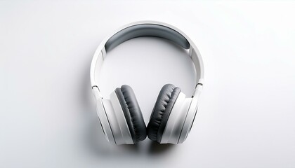pair of wireless headphones, isolated on a clean white background