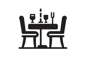 Minimalist Dining Chair Silhouette Vector Graphics – Ready to Use