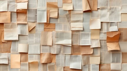 Patternfrom pages from old books creates a textured background.