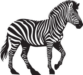 zebra silhouette vector image illustration and art work