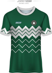 JERSEY T-SHRIT DESIGN GREEN