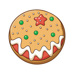 Christmas Cookie Vector clip art Illustration file .