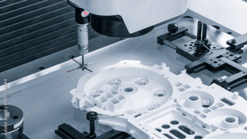 Aufkleber quality control on milling cnc machine, coordinate measuring machine, quality control machine.