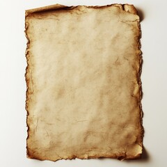 Aged Parchment Background. Vintage Paper with Weathered Texture and Faded Stains