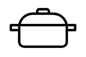 Minimalist Pressure Cooker Icon Vector Artwork Perfect for Kitchen Graphics
