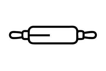 Artistic Minimalist Rolling Pin for the Modern Kitchen Crafted with Precision and Vector Design

