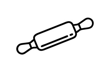 Elevate Your Baking Experience Minimalist Rolling Pin Featuring Stylish Vector Graphics

