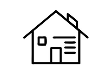 Charming House Icon Vector Graphics for Creative Use
