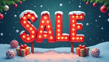 Christmas Sale banner social media post