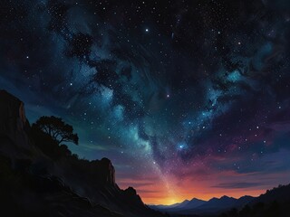 Naklejka premium sky with clouds