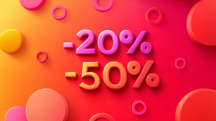 Colorful clearance sale banner, flyer, or poster design template.