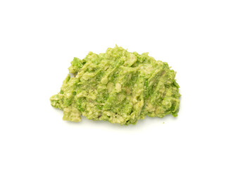 Avocado Smear Isolated, Sharwil Puree, Brown Avocados Paste, Fresh Alligator Pear Cream