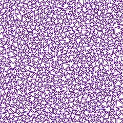 Abstract template background. Tiny triangles size. Solid Color style. Rounded triangular cells outlined. Repeatable pattern. Plum Majesty. Elegant vector tiles. Seamless vector illustration.