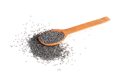 Poppy Seed, Blue Poppyseed Pile, Small Culinary Grains, Tiny Seeds, Oilseed Sprinkles