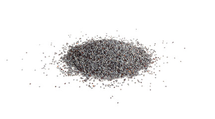 Poppy Seed, Blue Poppyseed Pile, Small Culinary Grains, Tiny Seeds, Oilseed Sprinkles