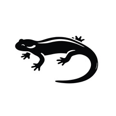 Naklejka premium Salamander Silhouette