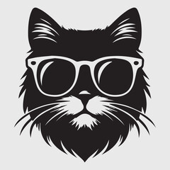 cat silhouett vector image illustration and artwork